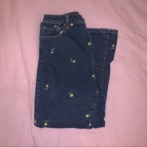 BDG Urban Outfitters embroidered mom jeans